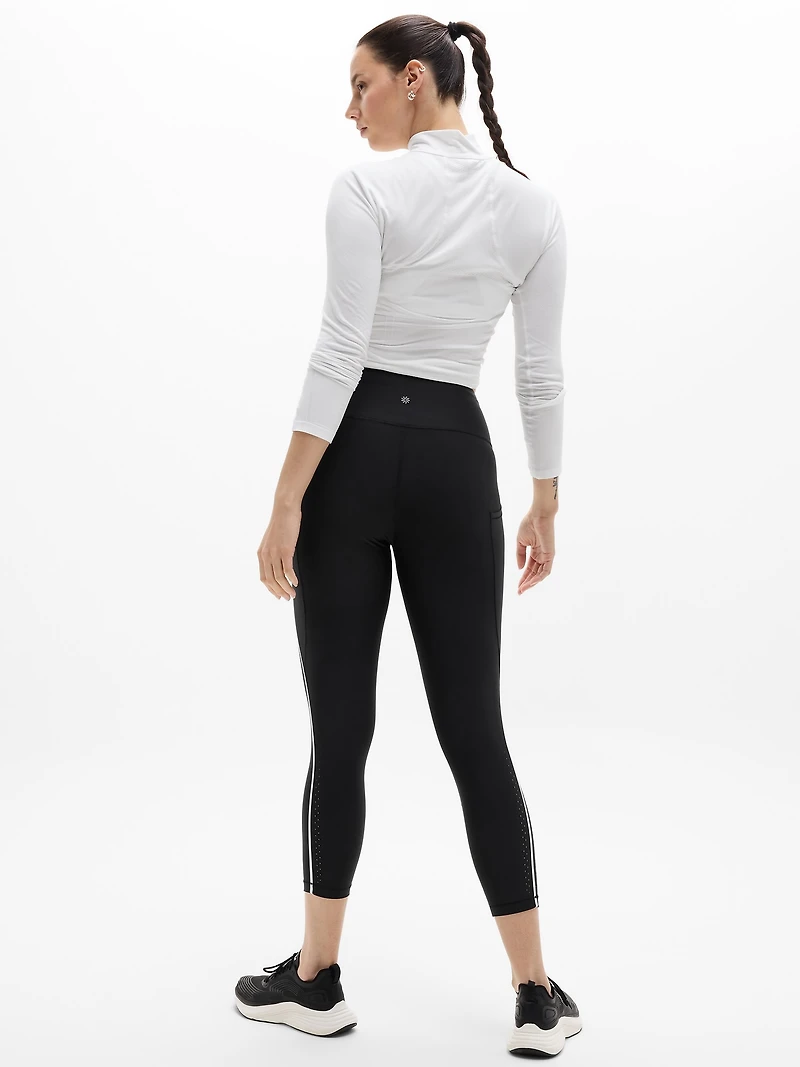 Interval Stash Ultra High Rise Tipped Lasercut 7/8 Legging