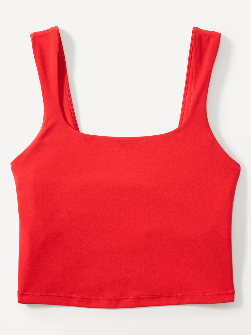 Transcend Square Neck Crop Sports Bra D-DD