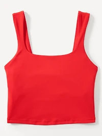 Transcend Square Neck Crop Sports Bra D-DD