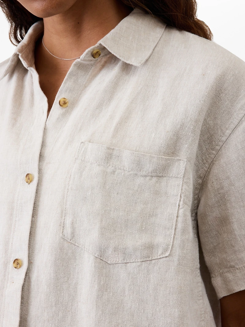 Retreat Linen Short Sleeve Shirt