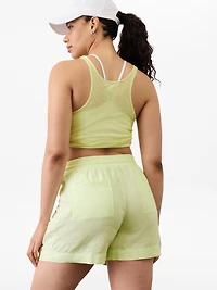 Retreat Linen Mid Rise 4" Short