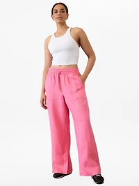 Retreat Linen High Rise Wide Leg Pant