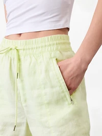 Retreat Linen Mid Rise 4" Short