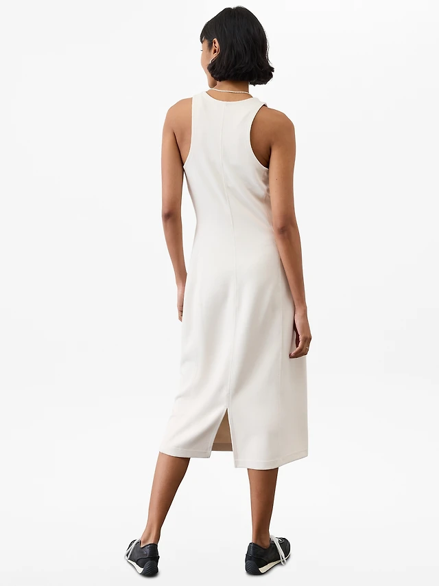 line and dot kara midi dress Pero Silk Midi Dress