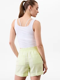 Retreat Linen Mid Rise 4" Short