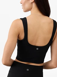 Transcend Square Neck Crop Sports Bra A-C