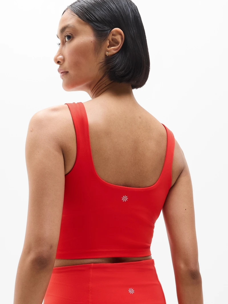 Transcend Square Neck Crop Sports Bra A-C