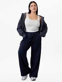 Signature Rib Square Neck Crop Tank