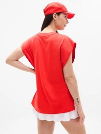 True Cotton Oversized Muscle Tee