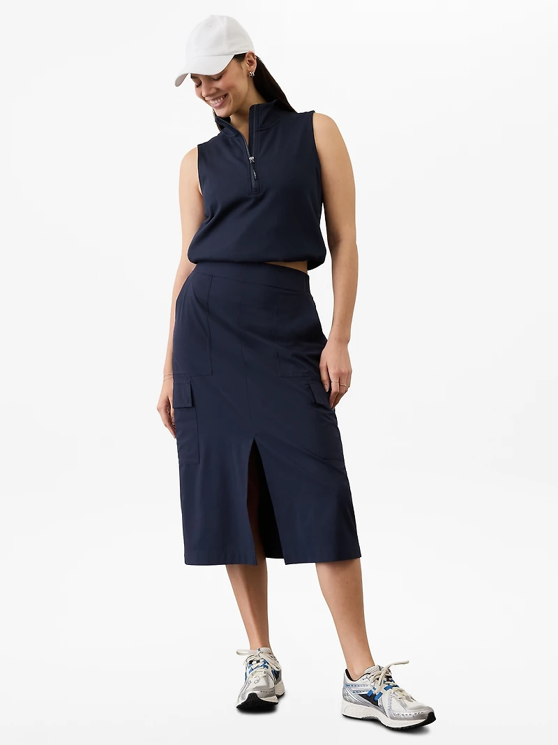 Brooklyn Heights High Rise Cargo Skirt
