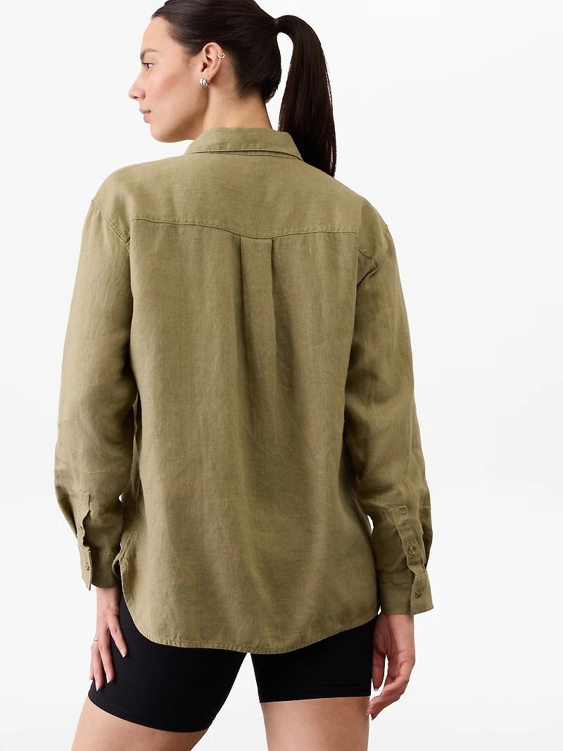 Retreat Linen Top