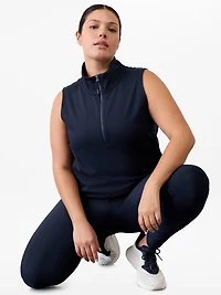 Unstoppable 1/2 Zip Cropped Vest