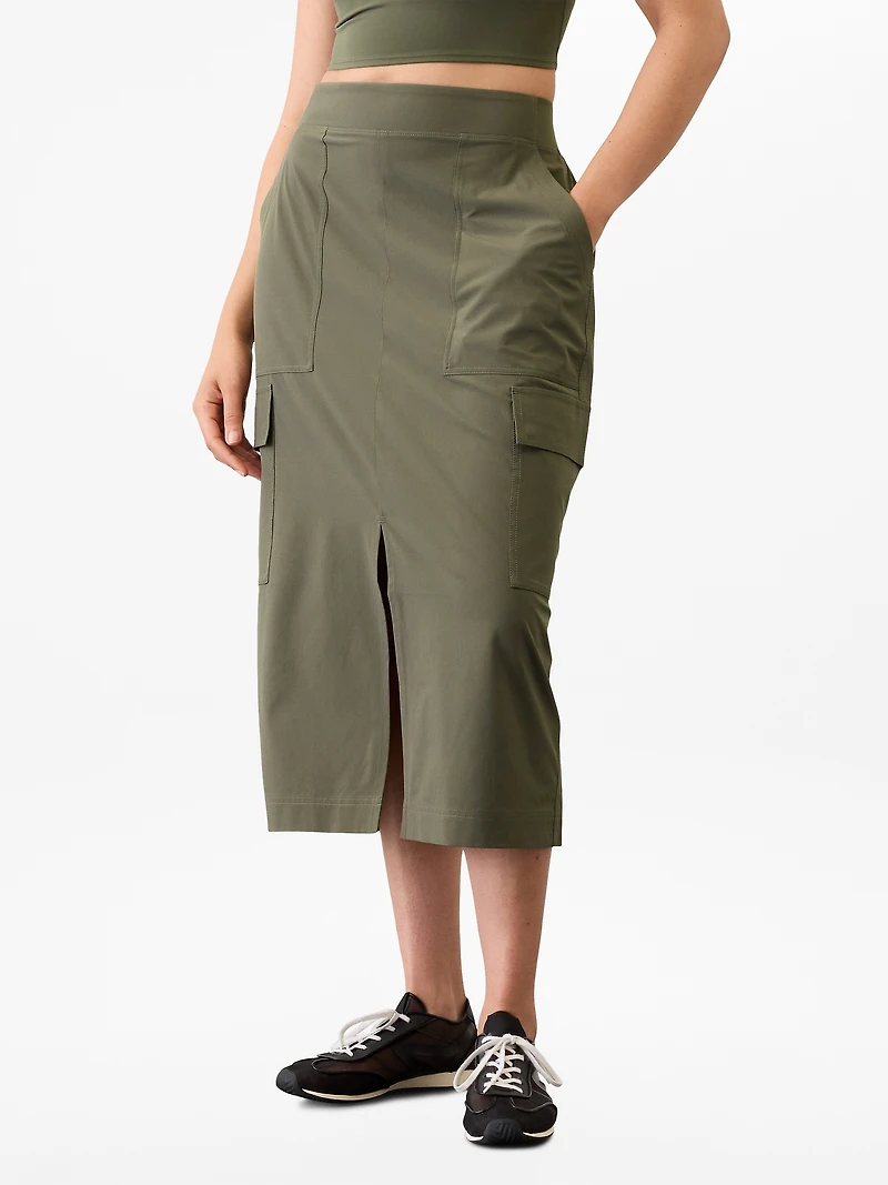 Brooklyn Heights High Rise Cargo Skirt