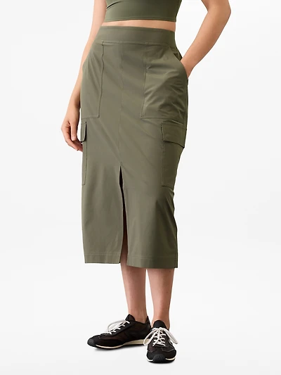 Brooklyn Heights High Rise Cargo Skirt