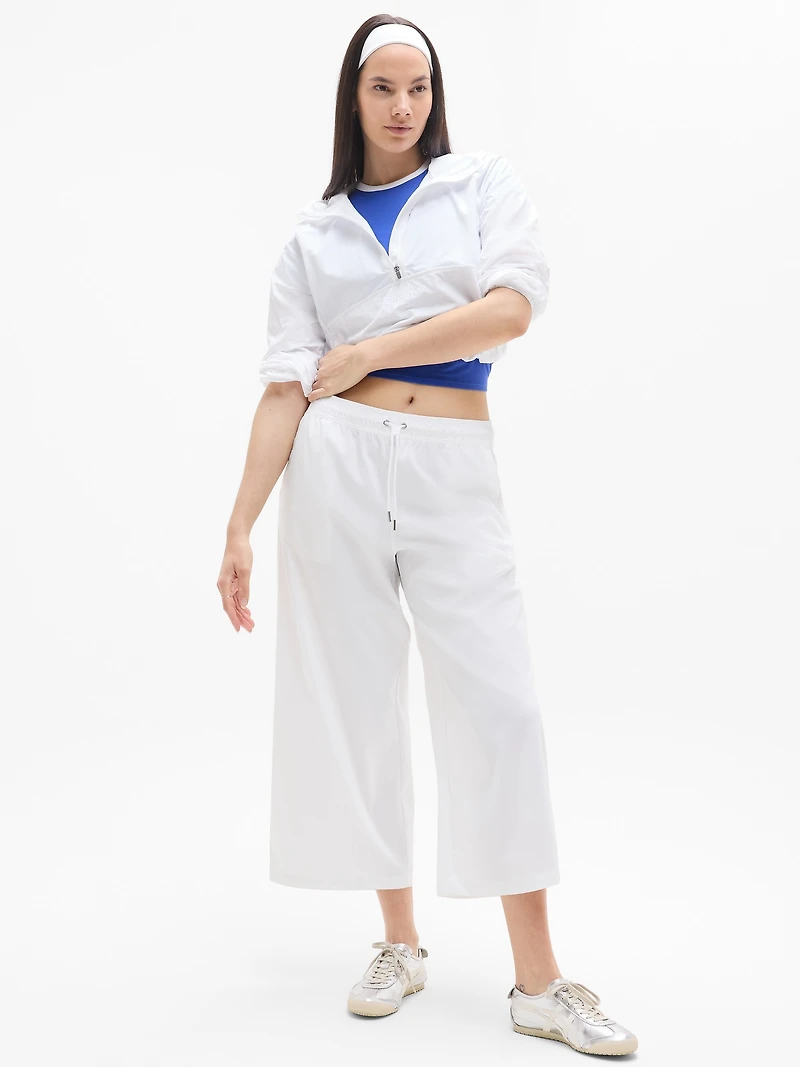 Midday Mid Rise Crop Poplin Pant