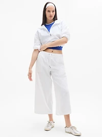 Midday Mid Rise Crop Poplin Pant