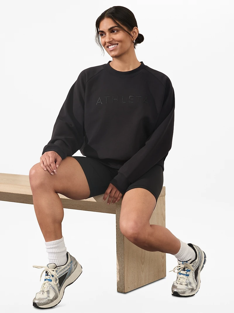 Athleta Embroidered Crew Sweatshirt