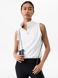 Unstoppable 1/2 Zip Cropped Vest
