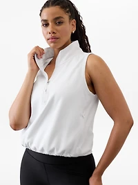 Unstoppable 1/2 Zip Cropped Vest