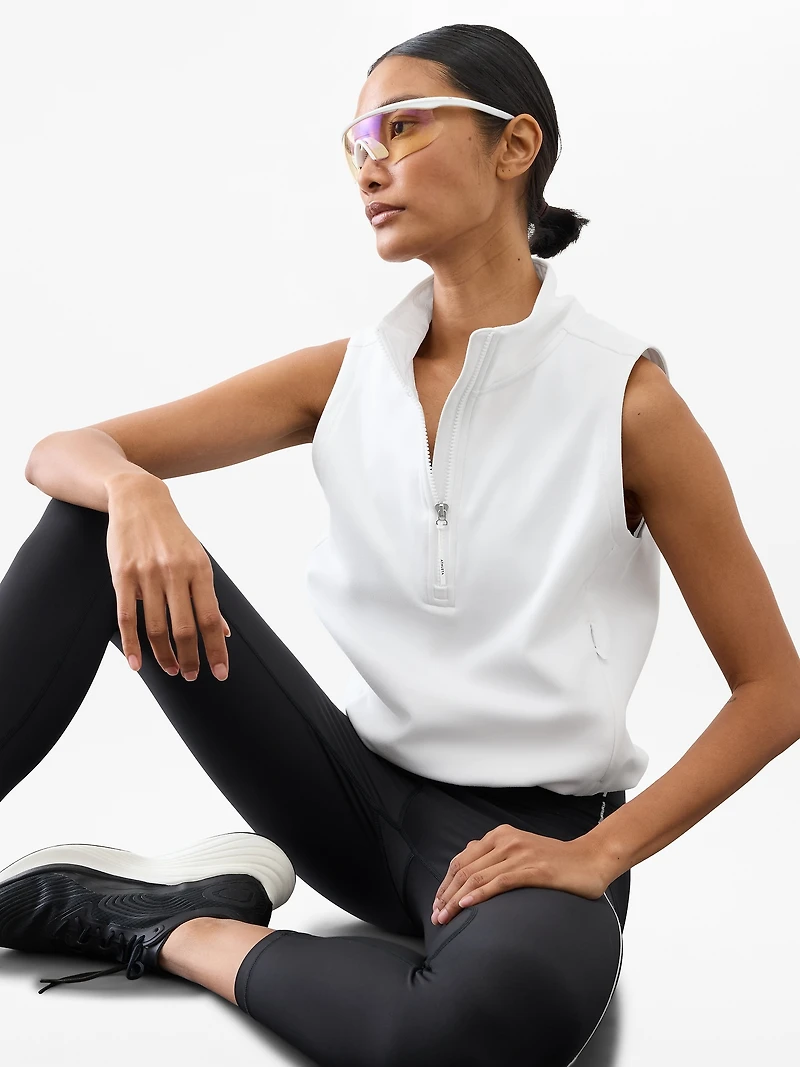 Unstoppable 1/2 Zip Cropped Vest