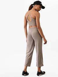 Seasoft Mid Rise Straight Crop