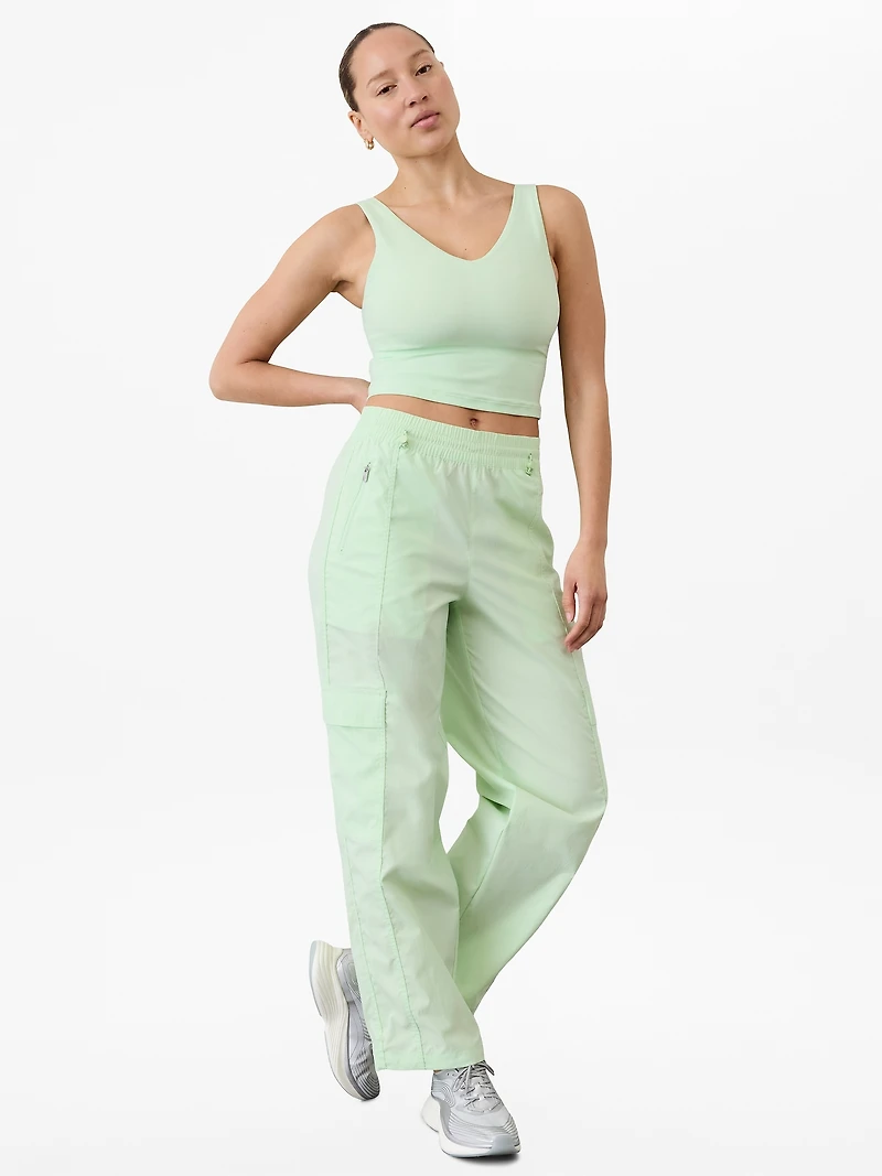 Cascade High Rise Cargo Poplin Pant