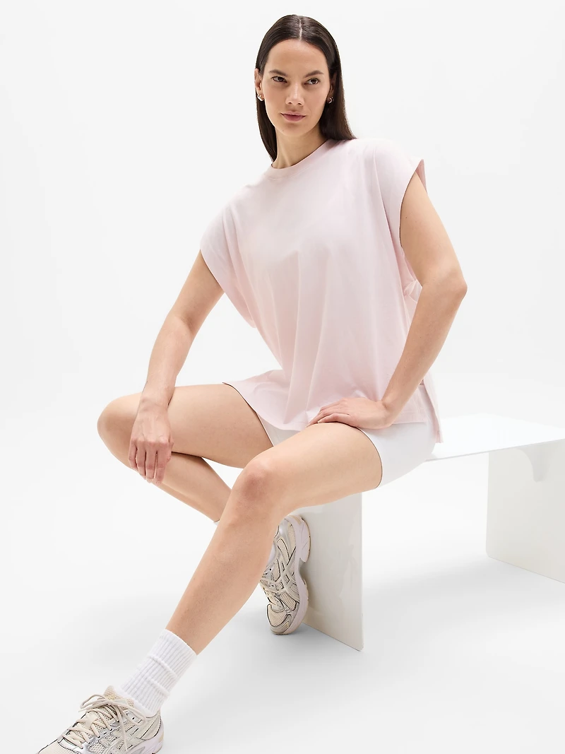 True Cotton Oversized Muscle Tee