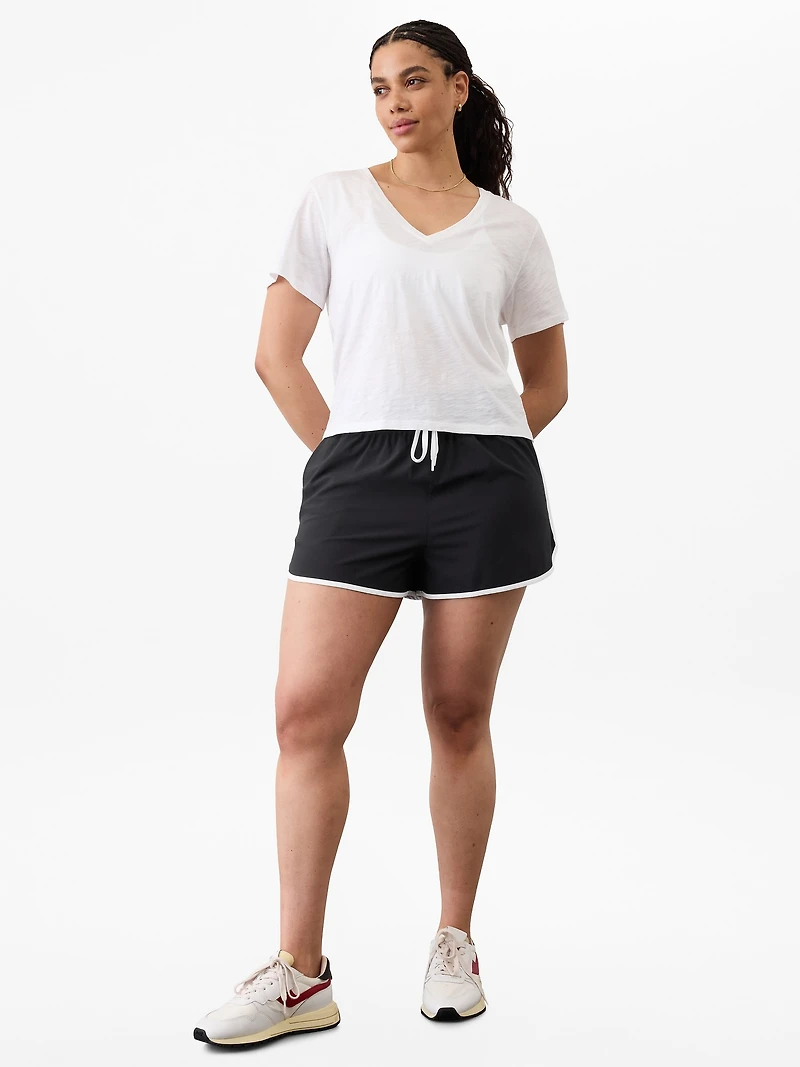 Essential Slub V-Neck Tee