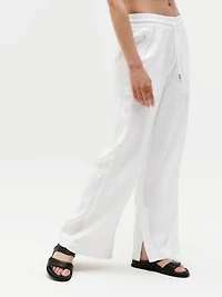 Retreat Linen High Rise Wide Leg Pant