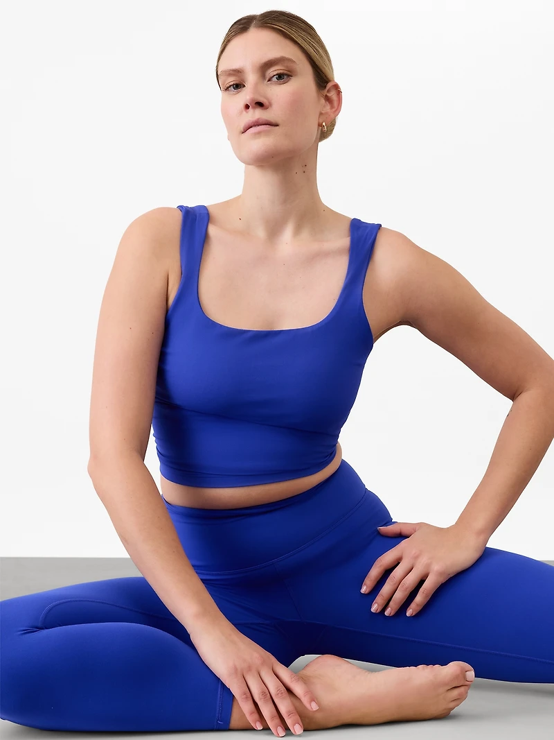 Transcend Square Neck Crop Sports Bra D-DD