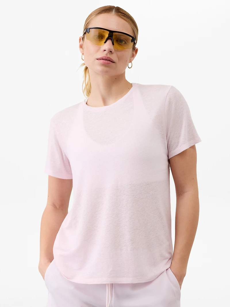 Getaway Linen Blend Tee