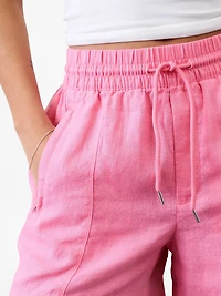 Retreat Linen Mid Rise 4" Short