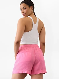 Retreat Linen Mid Rise 4" Short