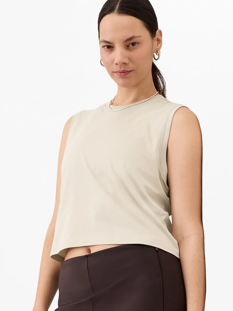 True Cotton Crop Tank
