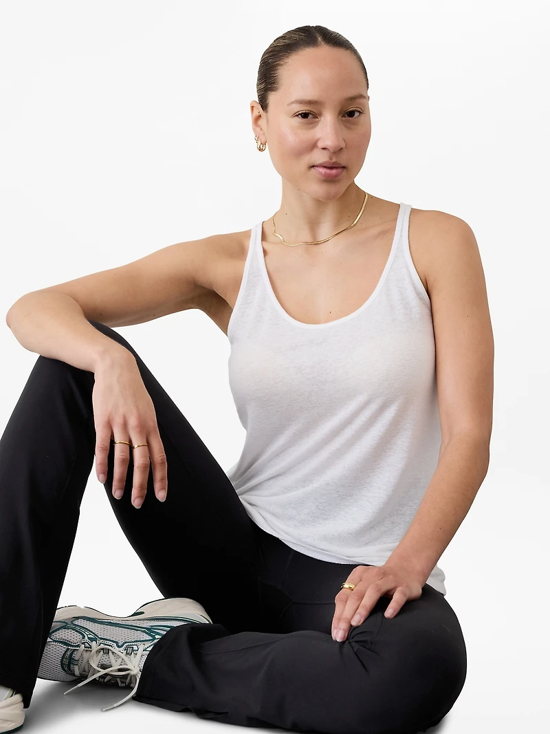 Getaway Linen Blend Tank