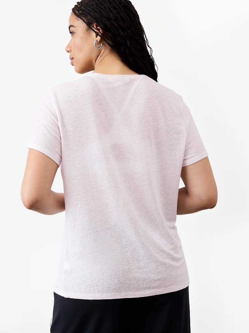 Getaway Linen Blend Tee