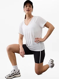 Getaway Linen Blend V-Neck Tee