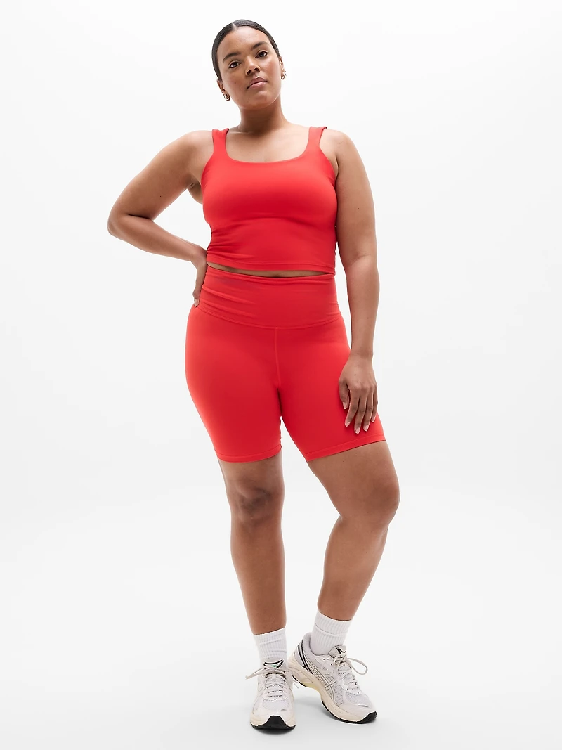 Transcend Square Neck Crop Sports Bra D-DD