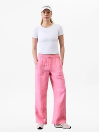 Retreat Linen High Rise Wide Leg Pant