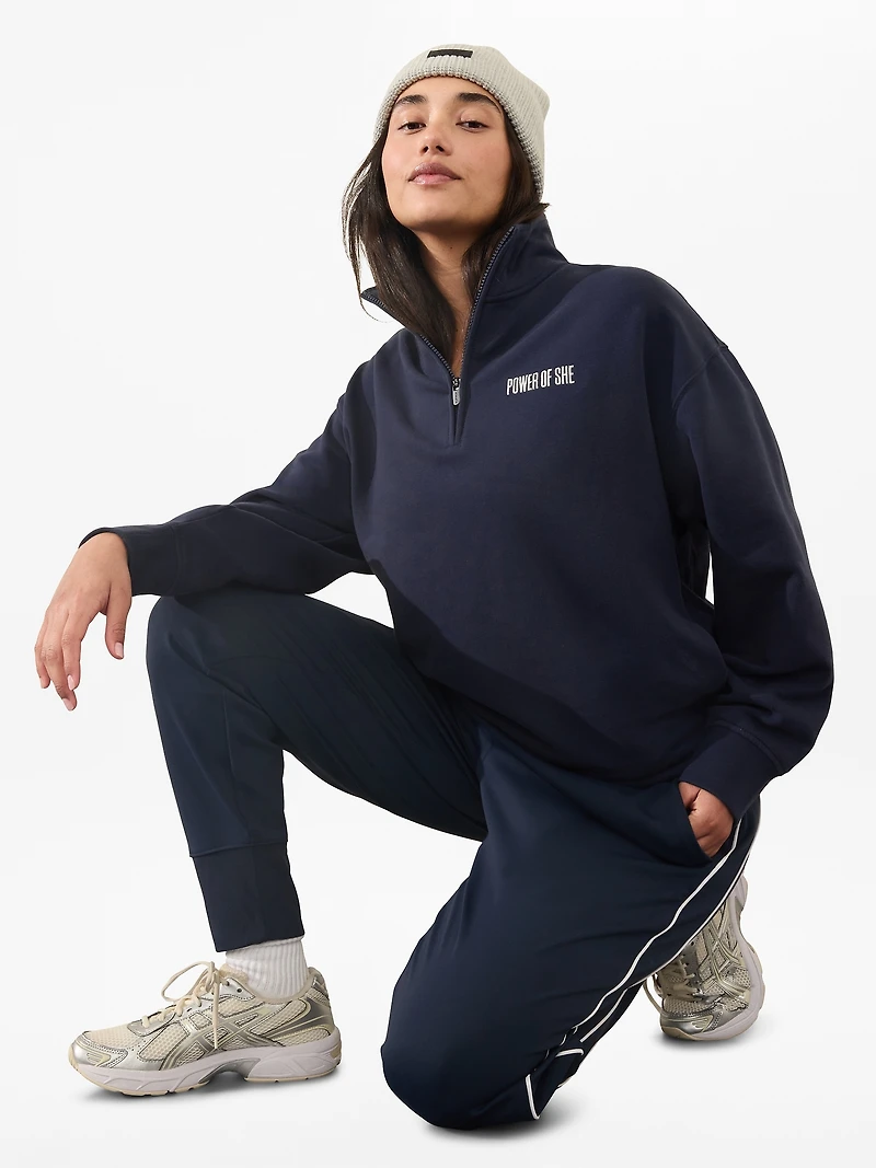 Power of She 1/4 Zip Sweatshirt