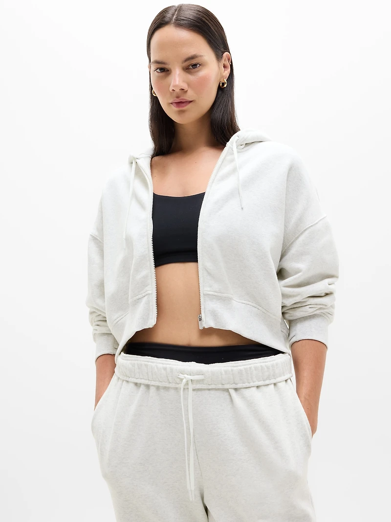 Forever Fleece Crop Full Zip