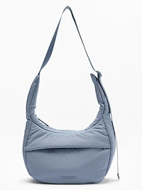 All About Sheen Small Crossbody Hobo Bag