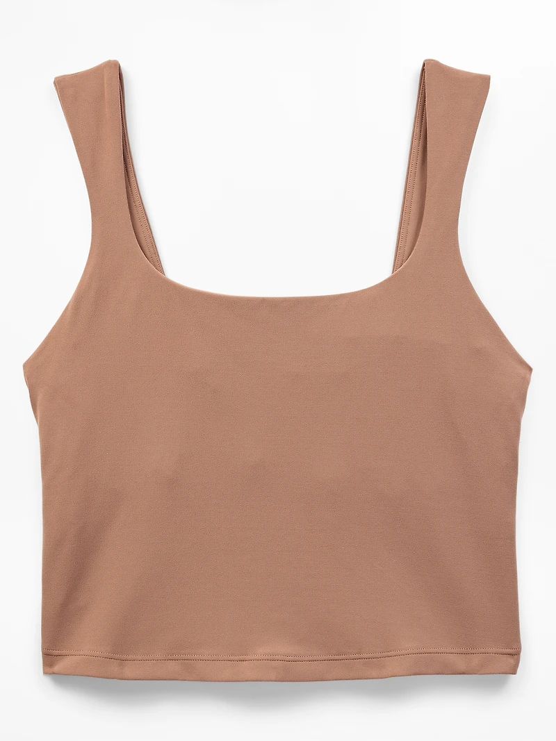 Transcend Square Neck Crop Sports Bra D-DD