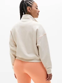 Forever Fleece 1/2 Zip High Hip Sweatshirt