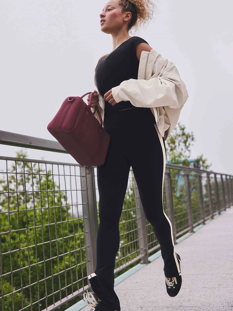 Elation Ultra High Rise Sport Stripe Split Slim Flare