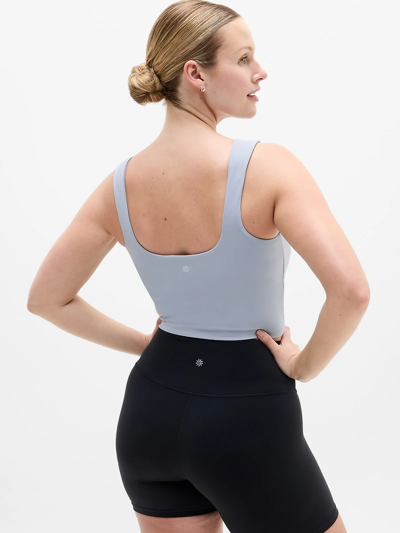 Transcend Square Neck Crop Sports Bra A-C