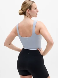 Transcend Square Neck Crop Sports Bra A-C