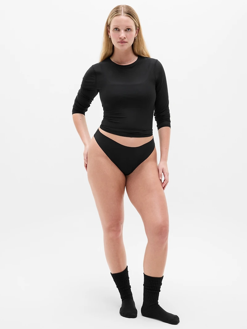 Sleek Form No Show Thong Underwear 3-Pack