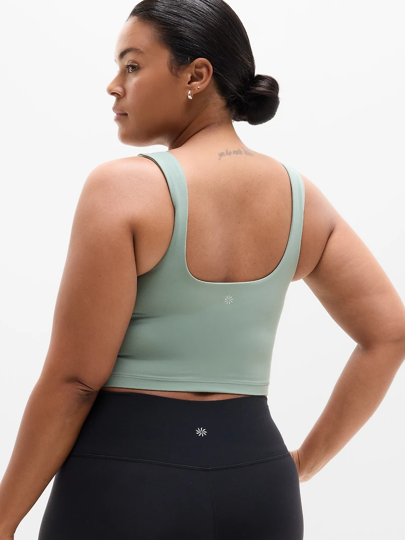 Transcend Square Neck Crop Sports Bra A-C