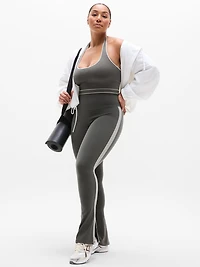 Elation Ultra High Rise Sport Stripe Split Slim Flare